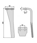 DENT DE HERSE ADAPTABLE RH71 "SICMA" ET "MASCHIO"