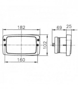 PHARE AVANT H4 ADAPTABLE DEUTZ G246900020040 G246900020010 