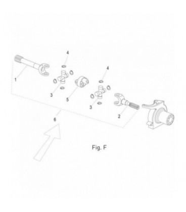 CROISILLON DE PONT AVANT ADAPTABLE FIAT 5191547 9967668