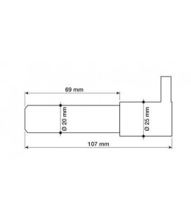 AXE DE VERIN DE DIRECTION ADAPTABLE FIAT 5142048