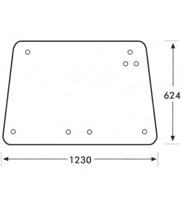 HAYON ARRIERE ADAPTABLE CASE IH MAXXUM 1330904C1 1330904C2