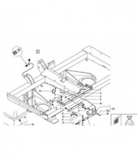 ATTACHE DE VERIN ELECTRIQUE D'OUVERTURE ADAPTABLE VICON VNB1843178 B1843178