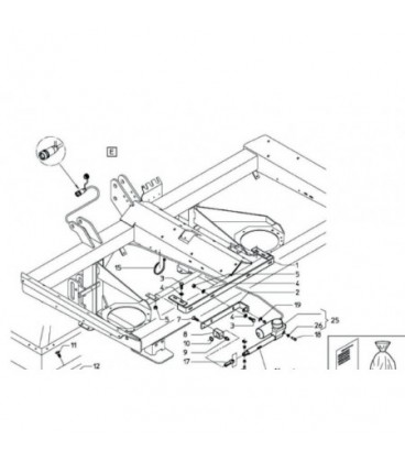 ATTACHE DE VERIN ELECTRIQUE D'OUVERTURE ADAPTABLE VICON VNB1843178 B1843178