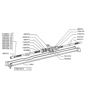 MANCHON CENTRAL DE TRANSMISSION DE PONT AVANT AD FIAT 4997312