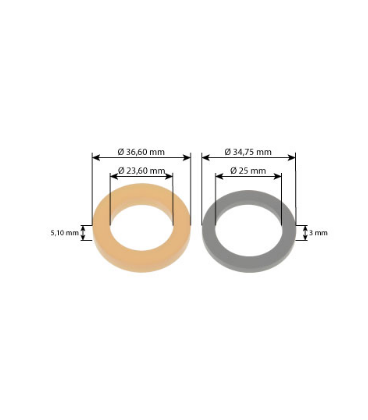 JEU DE 4 JOINTS DE BARRE DE CONTROLE D'EFFORT ADAPTABLE JOHN DEERE DE14427