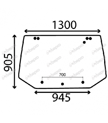 VITRE ARRIERE FORD F0NN9442038BA, 83995319