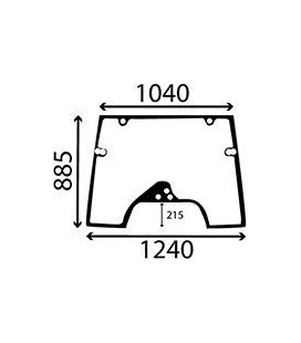 PARE BRISE OUVRANT CASE IH 47108761 , 47110383 , 47110838