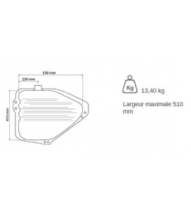 RESERVOIR DE CARBURANT ADAPTABLE TRACTEURS FORD 81873278 E3NN9002GB