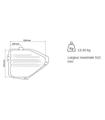 RESERVOIR DE CARBURANT ADAPTABLE TRACTEURS FORD 81873278 E3NN9002GB