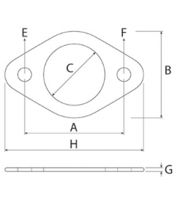 JOINT DE COLLECTEUR D'ECHAPPEMENT ADAPTABLE JOHN DEERE T20006