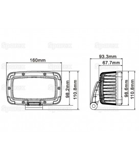 PHARE DE TRAVAIL A LED 5420 LUMENS ADAPTABLE FENDT G312900111031