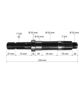 ARBRE DE PRISE DE FORCE ADAPTABLE FIAT SOMECA CLASSIQUES 4998230