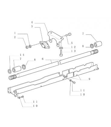 ARBRE DE TRANSMISSION PONT AVANT ADAPTABLE NEW HOLLAND FIAT FORD 5167344