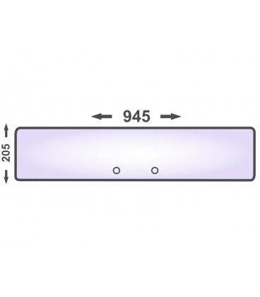 VITRE ARRIERE INFERIEURE  JOHN DEERE L60320