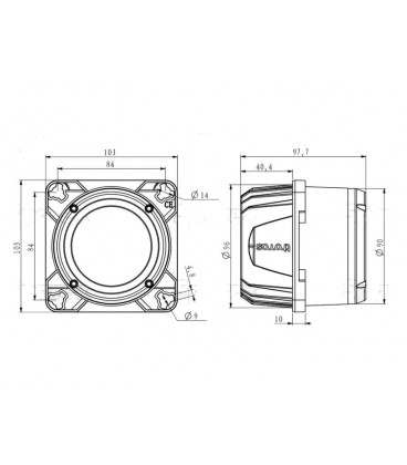 PHARE A LED 40° ENCASTRABLE THOMAS 2800 LUMENS ADAPTABLE CLAAS STEYR FENDT MASSEY FERGUSON G931901115010 378823M91 4271840M92