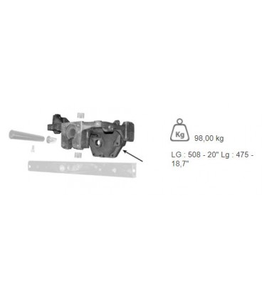 BERCEAU D'ESSIEU AVANT ADAPTABLE MASSEY FERGUSON 1684290M1 1684301M91 1870287M95 2528778K91 850778M1