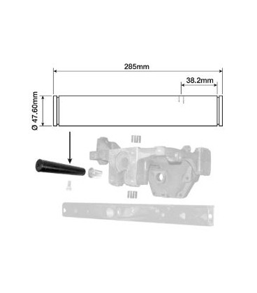 AXE DE BALANCIER D'ESSIEU AVANT ADAPTABLE MASSEY FERGUSON 1684285M1 1684285M2 898016M3