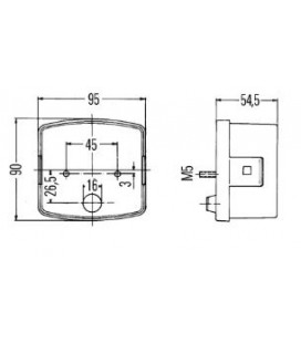 FEU ARRIERE GAUCHE ADAPTABLE JOHN DEERE CASE IH FENDT STEYR DEUTZ 04389588 04403159 1532398C1 X830180038000 AL67208