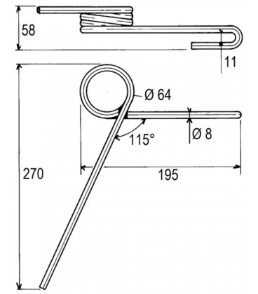 DENT DE SEMOIR SULKY 909074 NODET FKX0385 GW18 ADAPTABLE