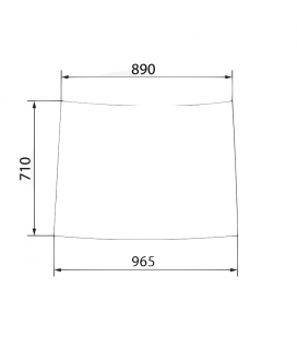 VITRE JOHN DEERE DROITE L58953 , L62980