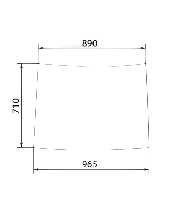 VITRE JOHN DEERE DROITE L58953 , L62980