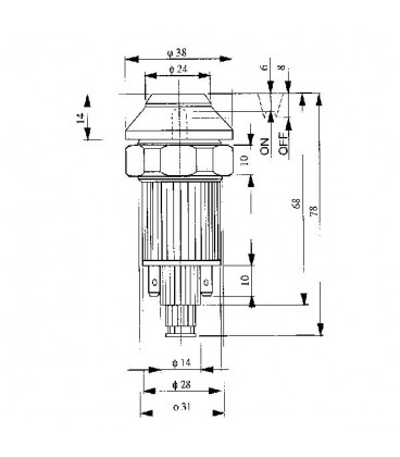 BOUTON POUSSOIR ENCLENCHEMENT PRISE DE FORCE ADAPTABLE CASE IH STEYR 140258046