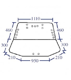 HAYON ARRIERE COMPLET 2 VITRES OUVRANTES ADAPTABLE FORD 83952026