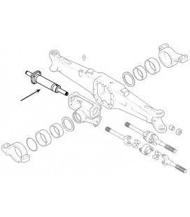 VERIN DE DIRECTION ADAPTABLE CASE IH NEW HOLLAND 17547136495 47136495 47137882