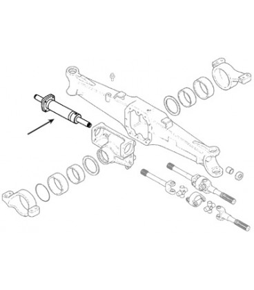 VERIN DE DIRECTION ADAPTABLE CASE IH NEW HOLLAND 17547136495 47136495 47137882