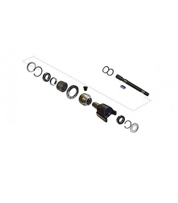 KIT DE REPARATION PALIER D'ARBRE DE TRANSMISSION PONT AVANT ADAPTABLE NEW HOLLAND STEYR CARRARO