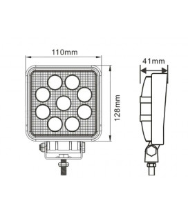 PHARE DE TRAVAIL A LED CARRE 2070 LUMENS