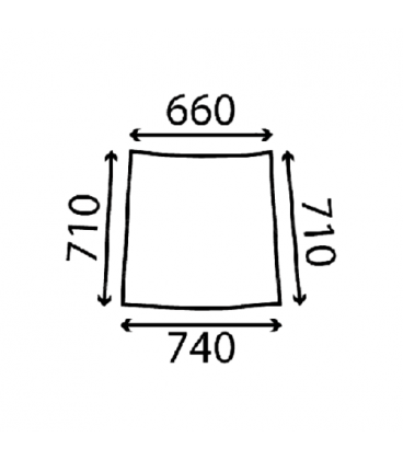 VITRE DE PORTE GAUCHE BOMBEE JOHN DEERE L58951 , L61305 , L62976 , L62979