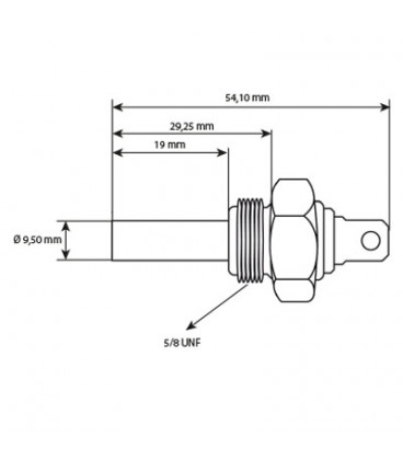 SONDE DE TEMPERATURE MOTEUR ADAPTABLE MASSEY FERGUSON ET LANDINI 1877731M92 1877731M93 963418M1 969606M2