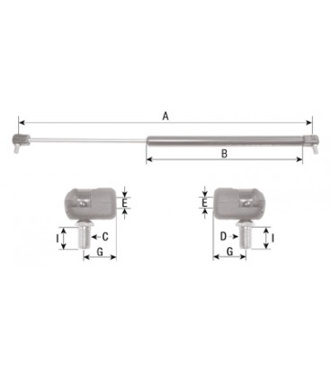 VERIN DE HAYON ARRIERE ADAPTABLE JOHN DEERE AL35675 AL66992