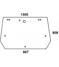 GLACE DE HAYON ARRIERE 9 TROUS ADAPTABLE CASE IH FIAT FORD NEW HOLLAND 82005316 82014988 5178304 82016997