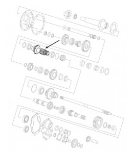 ARBRE PRINCIPAL DE BOITE DE VITESSES ADAPTABLE FORD 81822959 87554808 C5NN7C094C C5NN7C94C C9NN7C094B C9NN7C94B