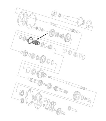 ARBRE PRINCIPAL DE BOITE DE VITESSES ADAPTABLE FORD 81822959 87554808 C5NN7C094C C5NN7C94C C9NN7C094B C9NN7C94B