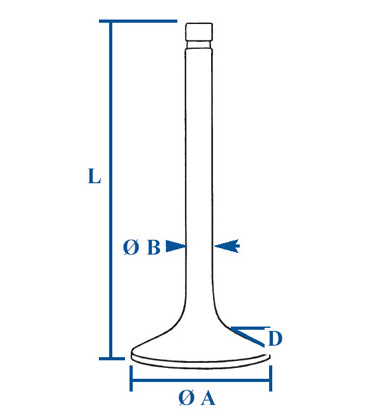 SOUPAPE D'ECHAPPEMENT ET D'ADMISSION ADAPTABLE DAVID BROWN K928622