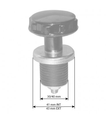 BOUCHON D'HUILE MOTEUR ADAPTABLE TRACTEURS FORD ET FIAT 83907851 D5NN6N609A