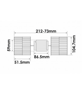 MOTEUR DE VENTILATION ADAPTABLE DEUTZ SERIES DX 07 04339305 04317577