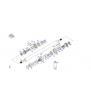 JOINT HOMOCINETIQUE D'ARBRE DE PONT AVANT ADAPTABLE FENDT E158305080010