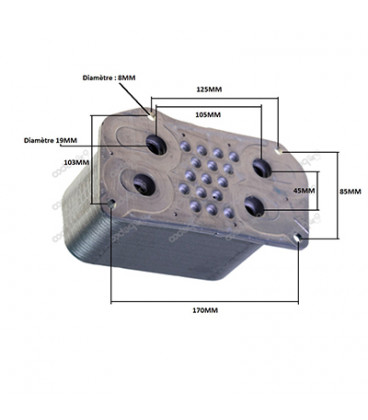 REFROIDISSEUR HUILE FENDT DEUTZ 04252961 4252961 F339202510120 F716200510010 , F41220051002 F733200510020