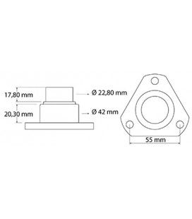 PIVOT DE PONT AVANT ZF APL325 ADAPTABLE TRACTEURS FORD CASE IH 81428C1 83946561 E1NN3B626AA ZP4472351239