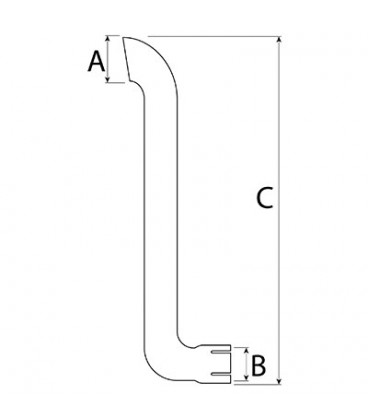 TUYAU D'ECHAPPEMENT ADAPTABLE JOHN DEERE 6510 6610 6810 6910 AL116287