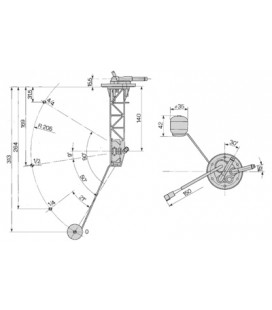 CAPTEUR DE JAUGE DE CARBURANT ADAPTABLE CASE IH FIAT 5123204 5136770