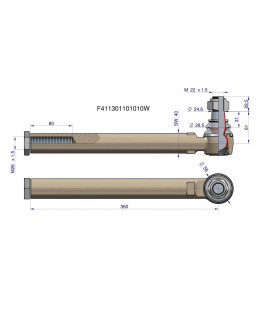 ROTULE DE DIRECTION FENDT F411.301.101.010 F411301101010 ADAPTABLE