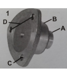 PIVOT DE PONT AVANT ADAPTABLE FIAT 1180 1280 SERIES 90 5102092 5111305 5120531