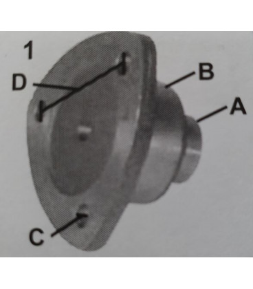 PIVOT DE PONT AVANT ADAPTABLE FIAT 1180 1280 SERIES 90 5102092 5111305 5120531