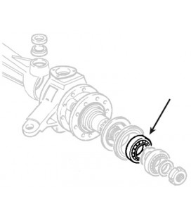 ROULEMENT DE REDUCTEUR ADAPTABLE FIAT MASSEY FERGUSON 3611474M1 24903450 87685913 32012