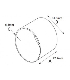 AXE PIVOT JOHN DEERE Ø 31.5X92.2X6.3MM L66847, T21669